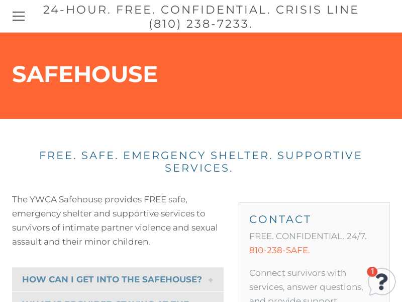 YWCA of Greater Flint/SAFE House