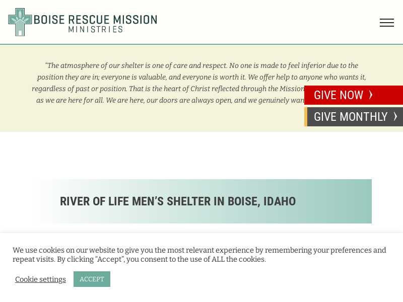 River of Life - Boise Rescue Mission