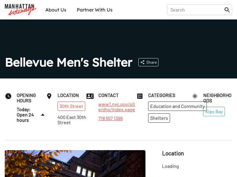 HRA Men's Shelter - Bellevue Men’s Shelter NY