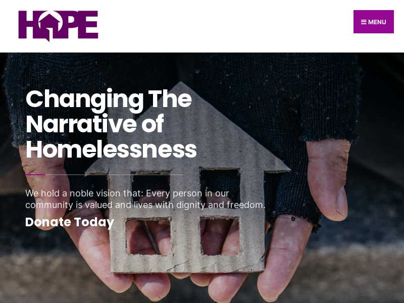 HOPE- Homeless Outreach Providing Encouragement