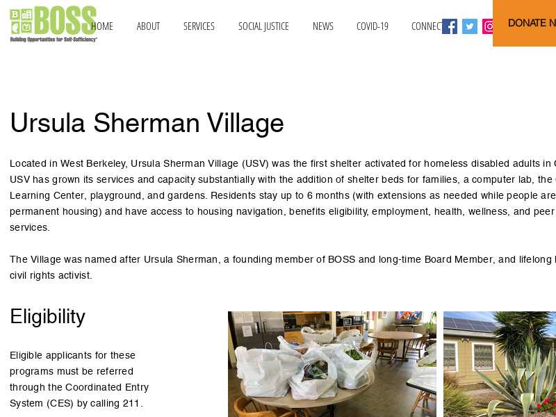 Ursula Sherman Village - Shelter
