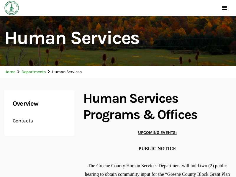 GREENE Greene County Human Services