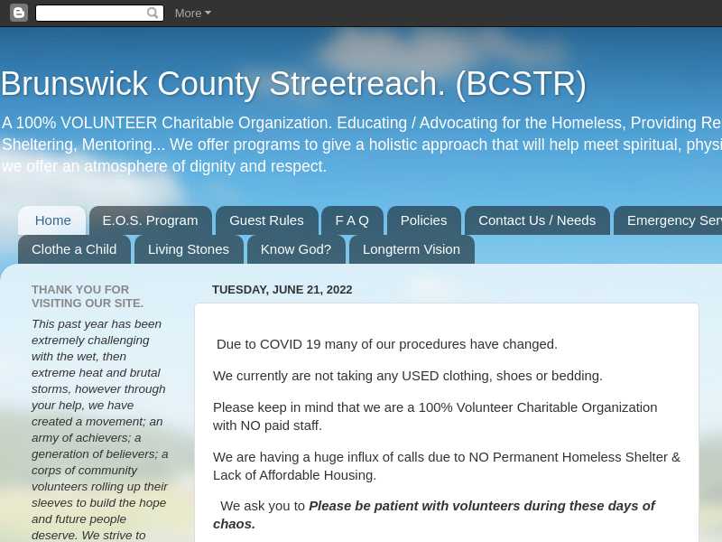 Brunswick County Streetreach, Inc. 