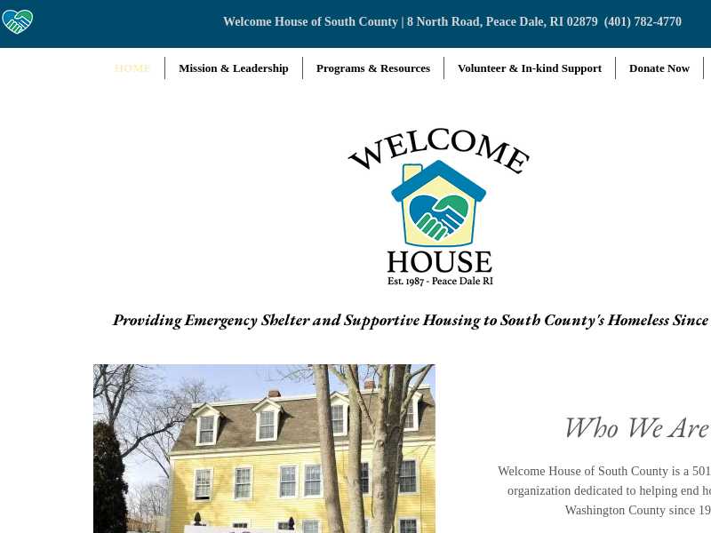 Welcome House of South County Emergency Shelter