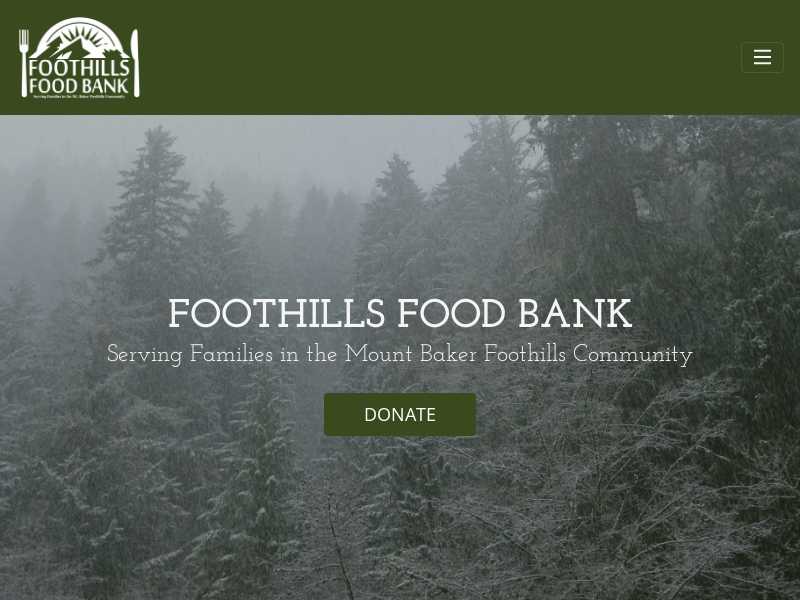 Foothills Food Bank in Maple Falls