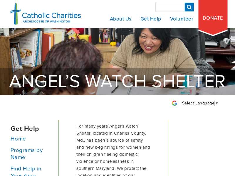 Catholic Charities Angel's Watch Shelter