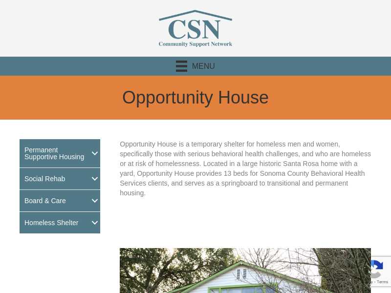 Community Support Network Opportunity House