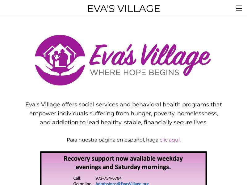 The Recovery Community Center at Eva's Village