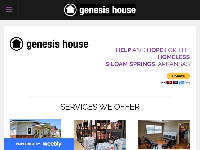 Genesis House of Siloam Springs - Day Shelter