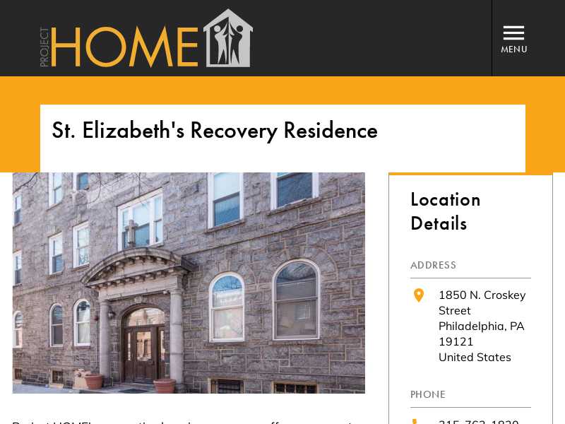 St Elizabeth's Recovery Residence