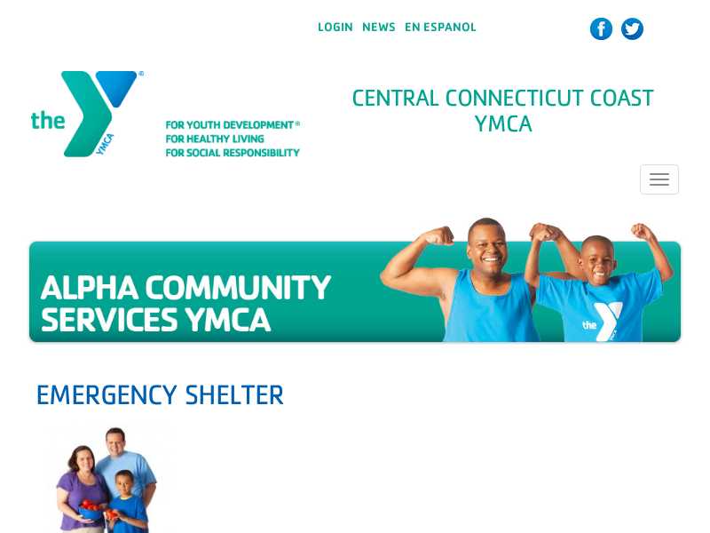 YMCA - CENTRAL CONNECTICUT COAST Emergency Family Shelter