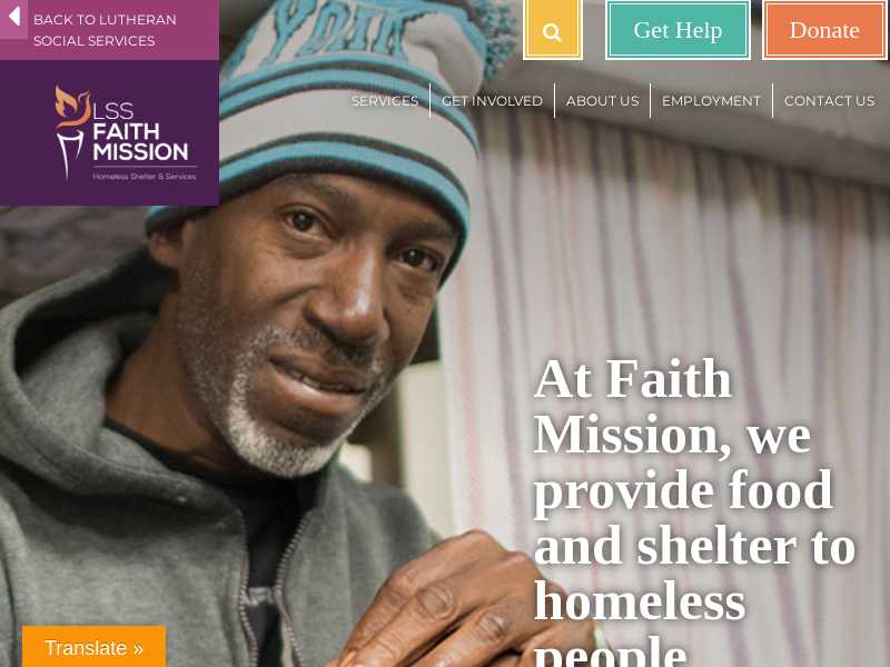 FAITH MISSION - Emergency Shelter for Men