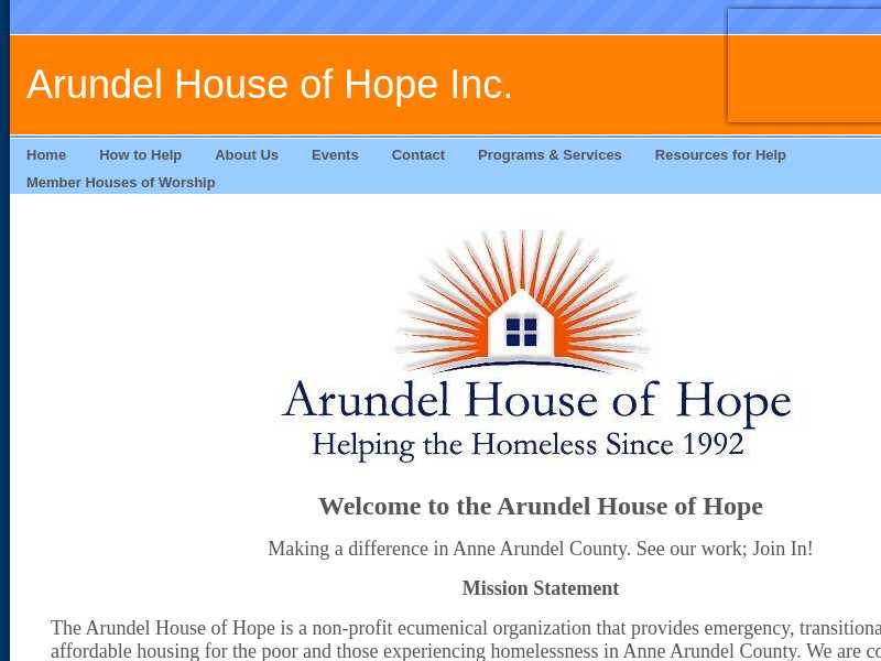 Arundel House of Hope, Day Resource Center