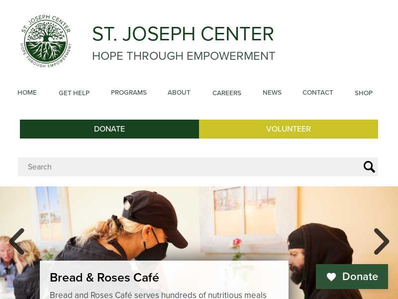 St Joseph Center Homeless Services And Meals