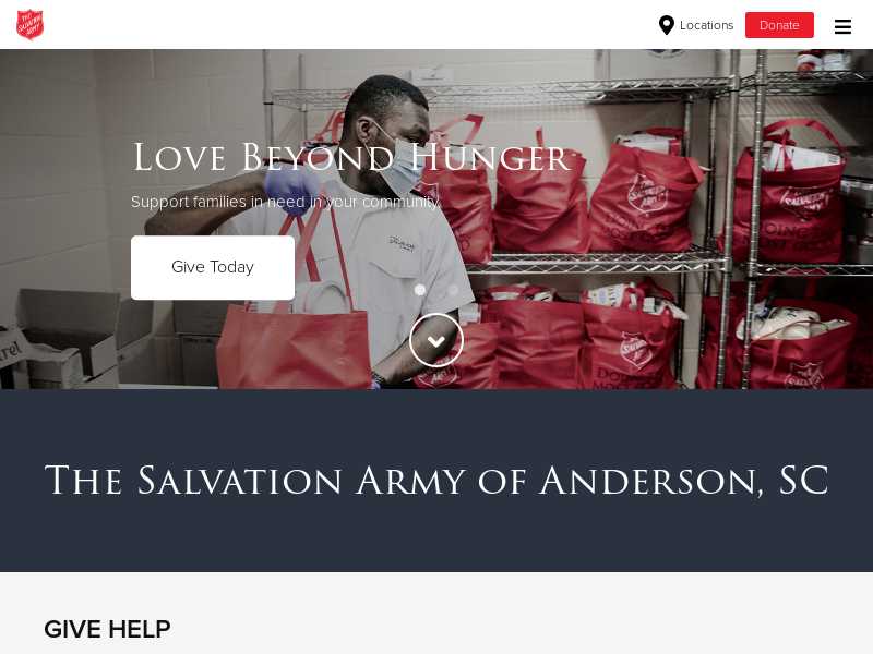 Salvation Army of Anderson County - Shelter