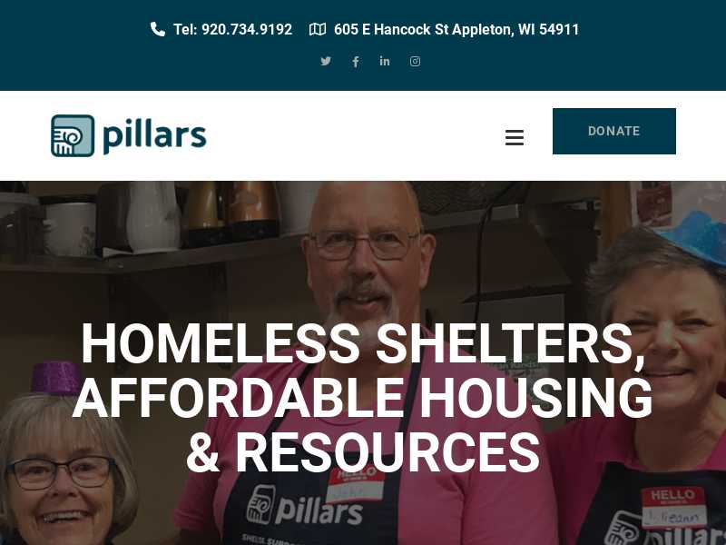 Pillars Adult & Family Shelter
