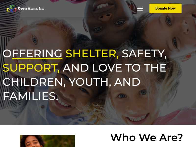 Open Arms Bridge Shelter for Youth