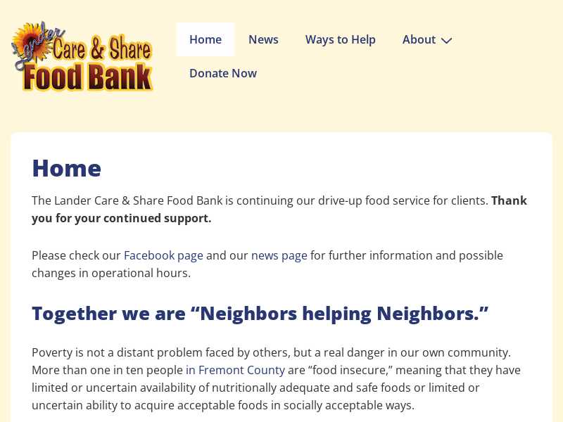 Care & Share Food Bank