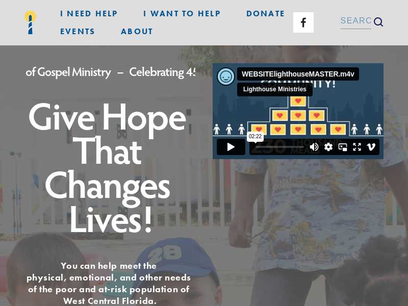 Lighthouse Ministries - Men's Gospel Rescue Mission