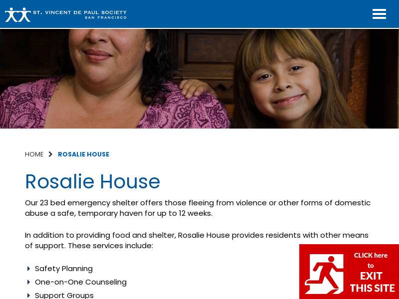 St. Vincent de Paul Society of San Francisco Rosalie House 1175