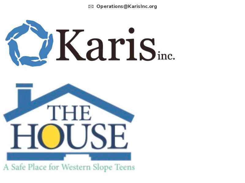 The House Youth Shelter P.O. Box 2837, Grand Junction, CO