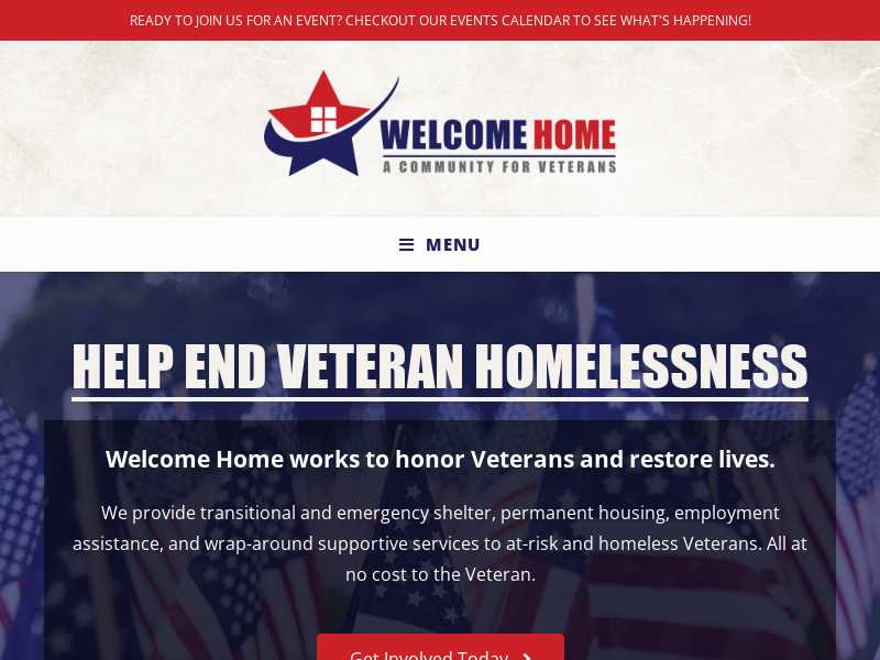 Welcome Home  Inc.- Serving Homeless Veterans
