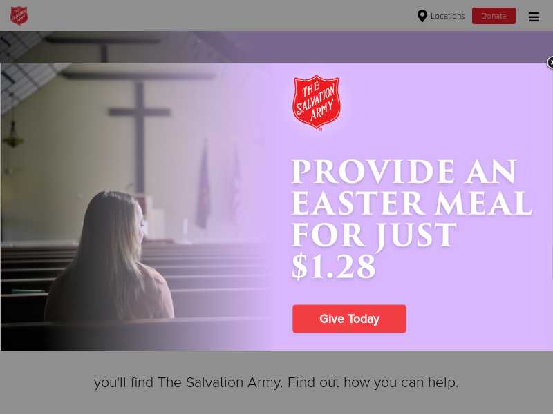 Salvation Army Cold Weather Shelter
